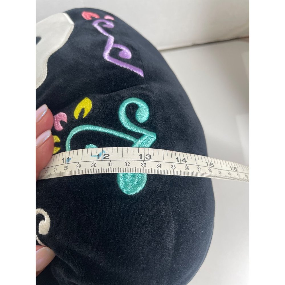 Squishmallow 12" Delfina Black Sugar Skull Day of the Dead Plush Halloween RARE - Picture 5 of 5